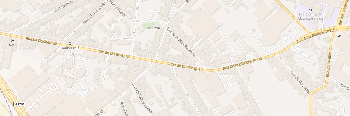 Plan du 20 Rue de Dunkerque à Tourcoing