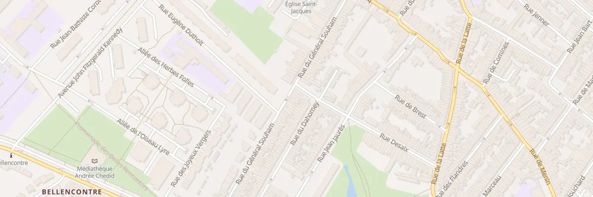 Plan du 122 Rue du Général Souham à Tourcoing