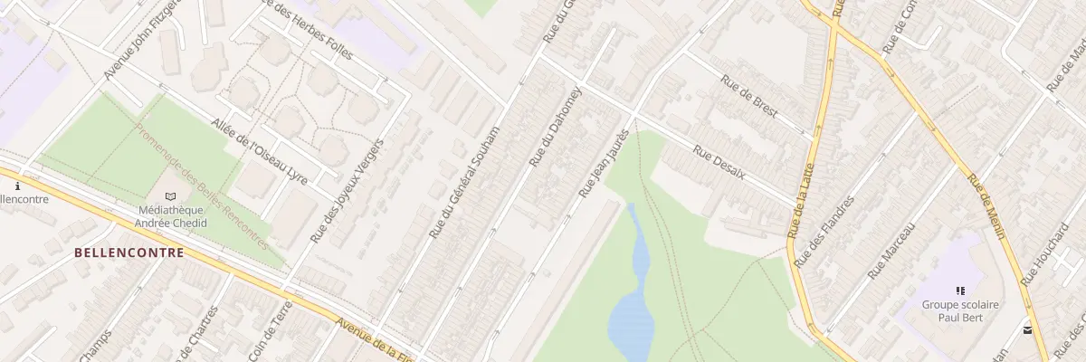 Plan du 84 Rue du Dahomey à Tourcoing