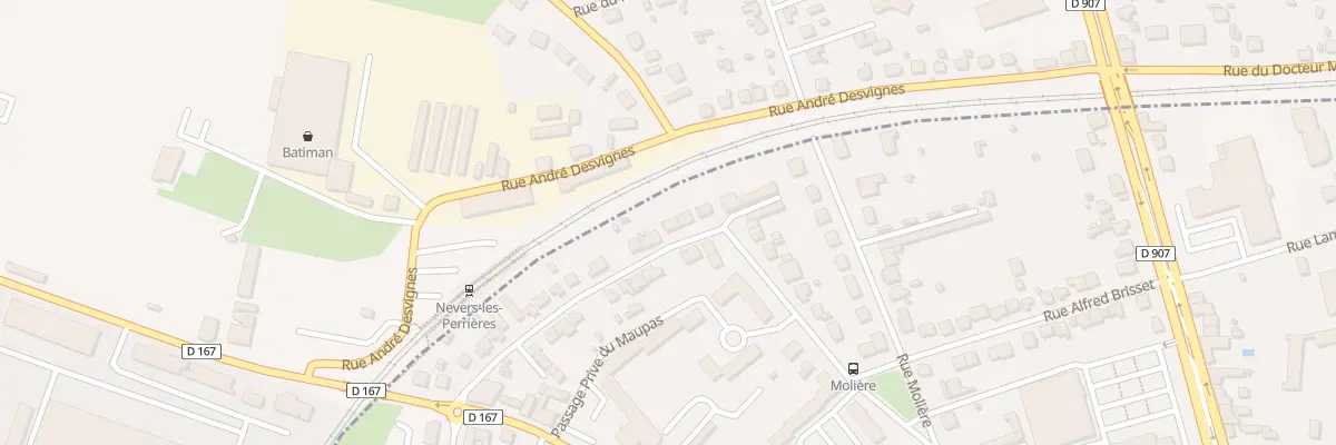 Plan du 25 Rue du Maupas à Nevers