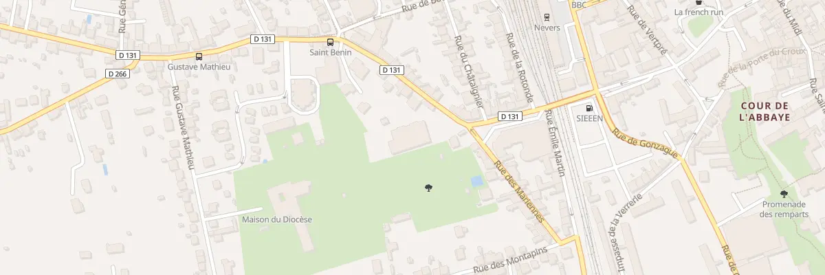Plan du 2 Rue Saint Benin à Nevers