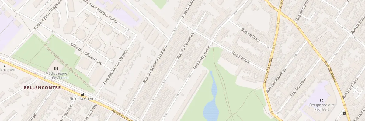 Plan du 88 Rue du Dahomey à Tourcoing