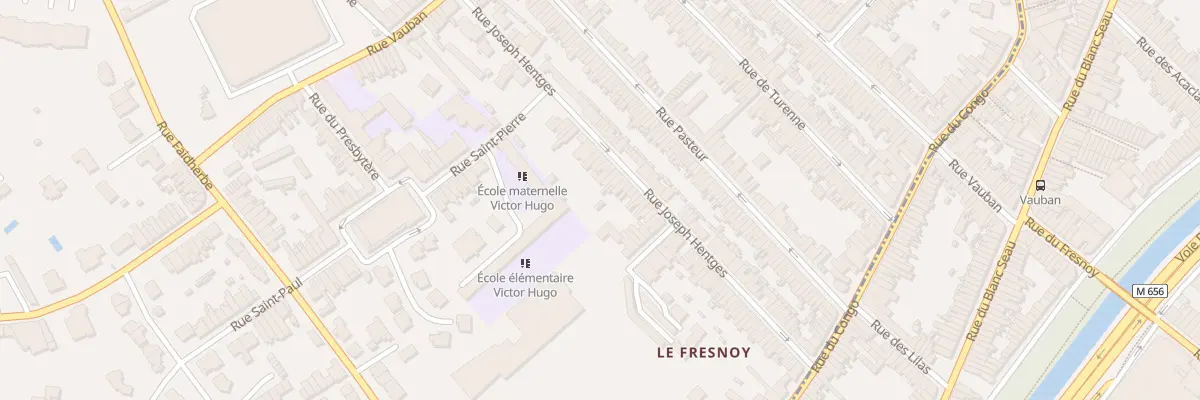 Plan du 70 Rue Joseph Hentgès à Mouvaux