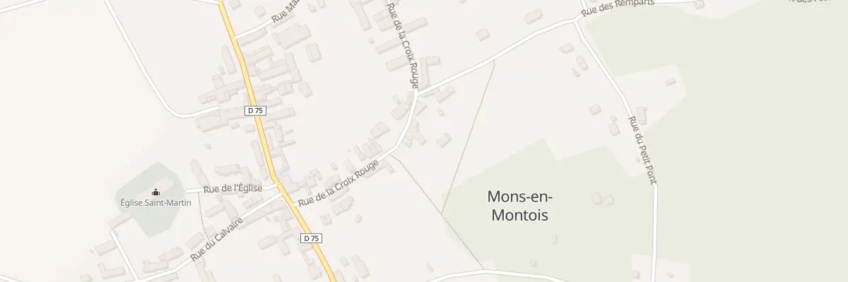 Plan du 12 Rue de la Croix-rouge à Mons-en-Montois