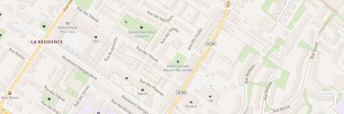 Plan du 2 Rue des Genets à Villeneuve-d’Ascq