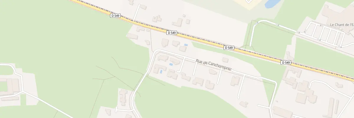 Plan du 321 Rue de Canchomprez à Mérignies