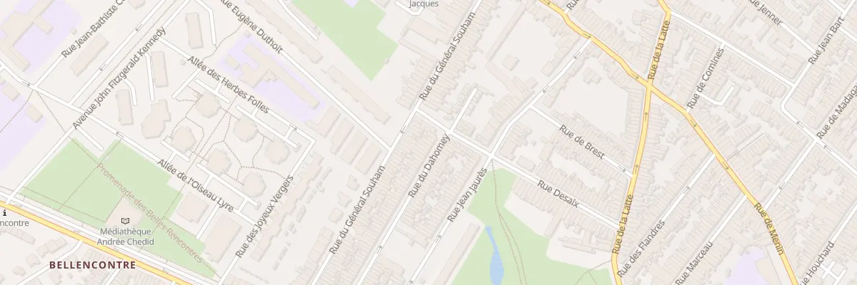 Plan du 117 Rue du Dahomey à Tourcoing