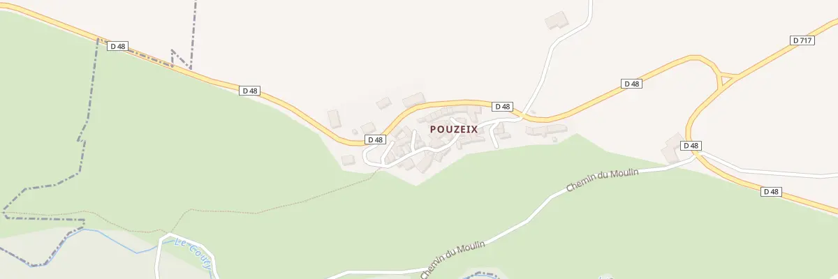 Plan du 9001 Che du Bois (Pouzeix) à Mareugheol