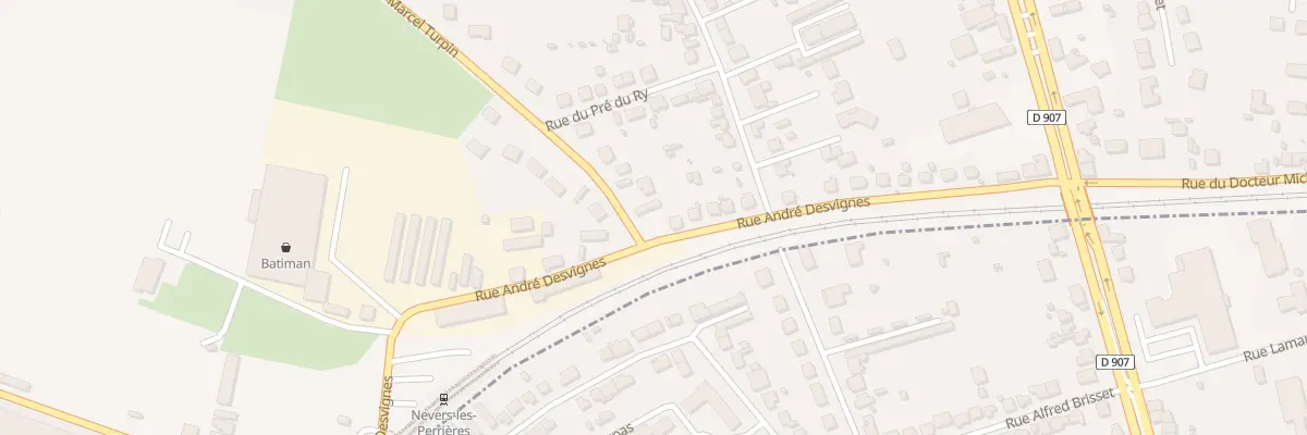 Plan du 2 Rue Marcel Turpin à Varennes-Vauzelles