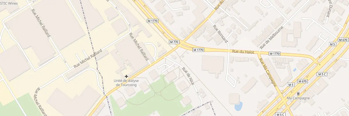 Plan du 249 Rue du Flocon à Tourcoing