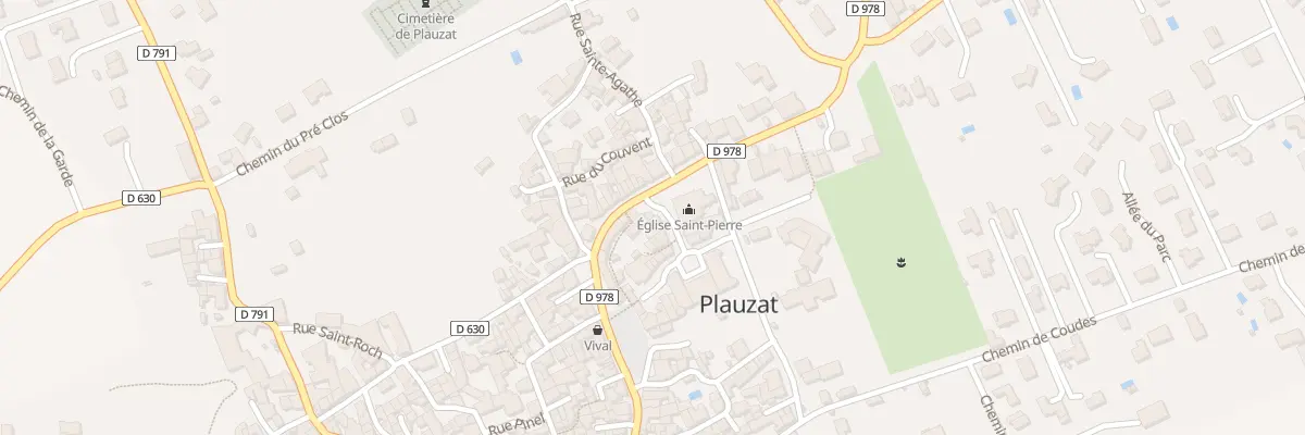Plan du 4 Pl de l’Eglise à Plauzat