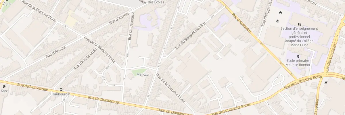 Plan du 69 Rue du Sergent Bobillot à Tourcoing