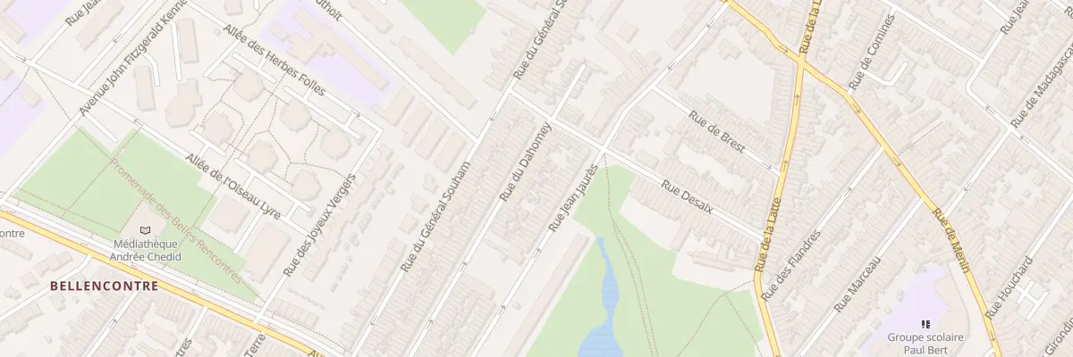 Plan du 102 Rue du Dahomey à Tourcoing