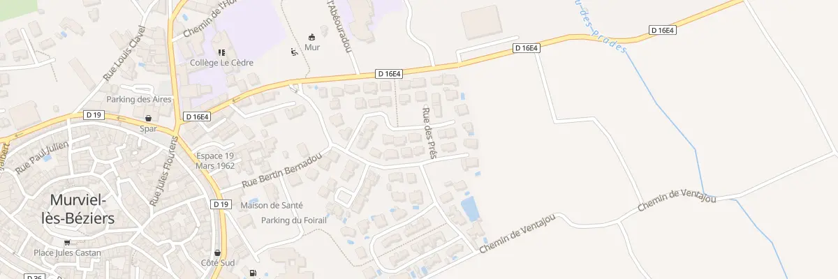 Plan du 30 Rue des Pres à Murviel-lès-Béziers