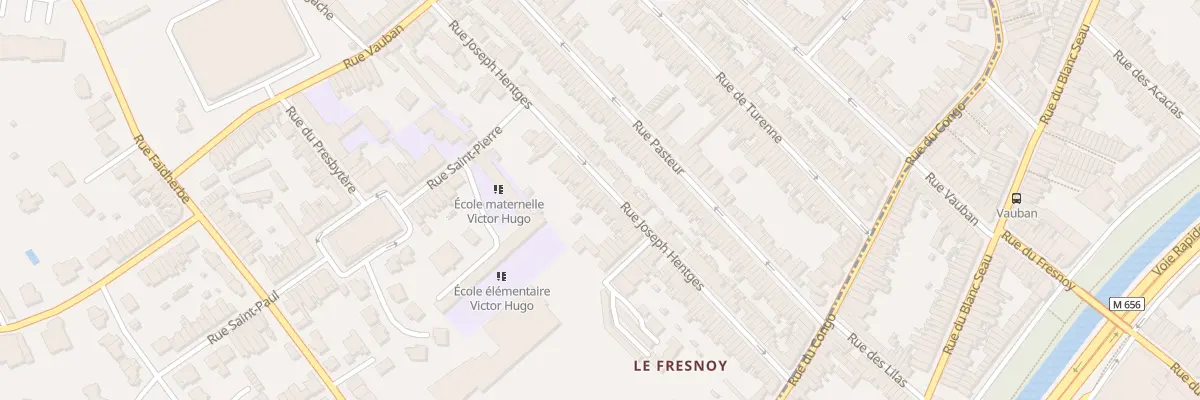 Plan du 72 Rue Joseph Hentgès à Mouvaux