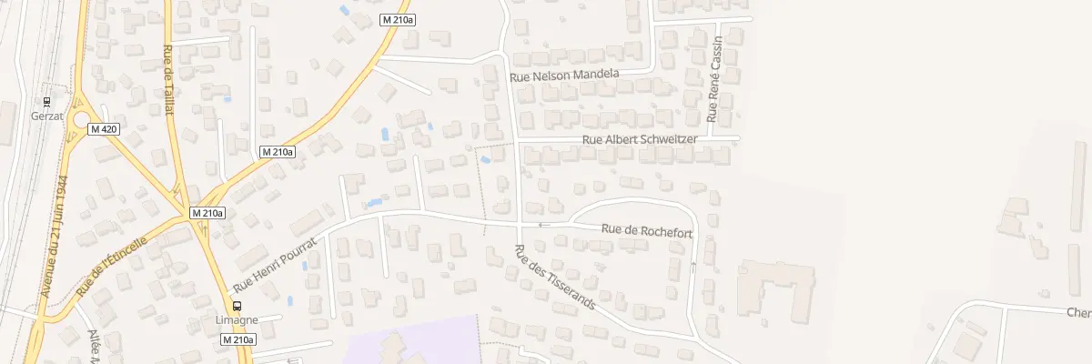 Plan du 4 Rue de Rochefort à Gerzat