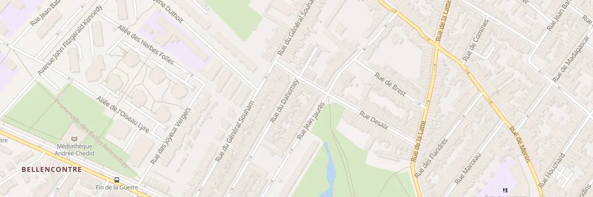 Plan du 112 Rue du Dahomey à Tourcoing