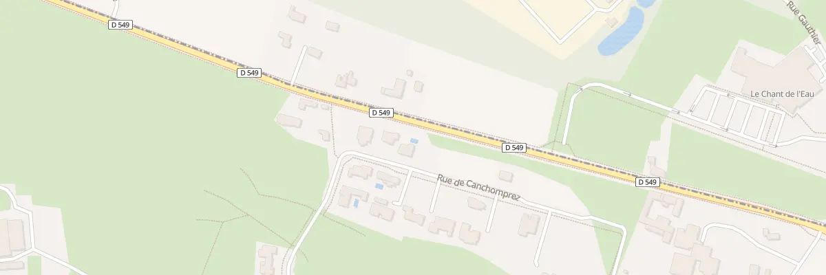 Plan du 326 Rue de Canchomprez à Mérignies