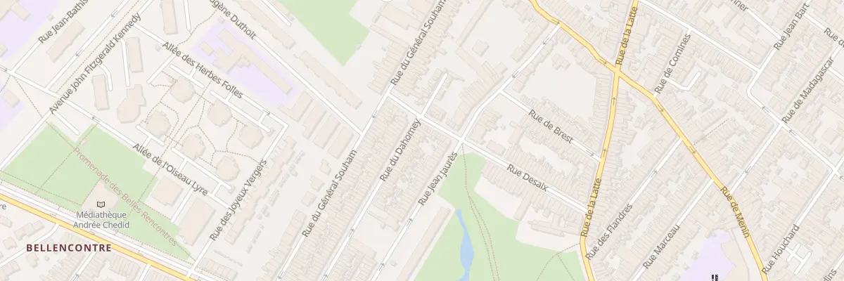 Plan du 116 Rue du Dahomey à Tourcoing