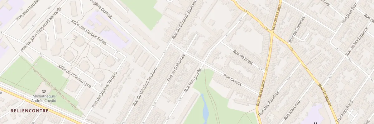 Plan du 118 Rue du Dahomey à Tourcoing
