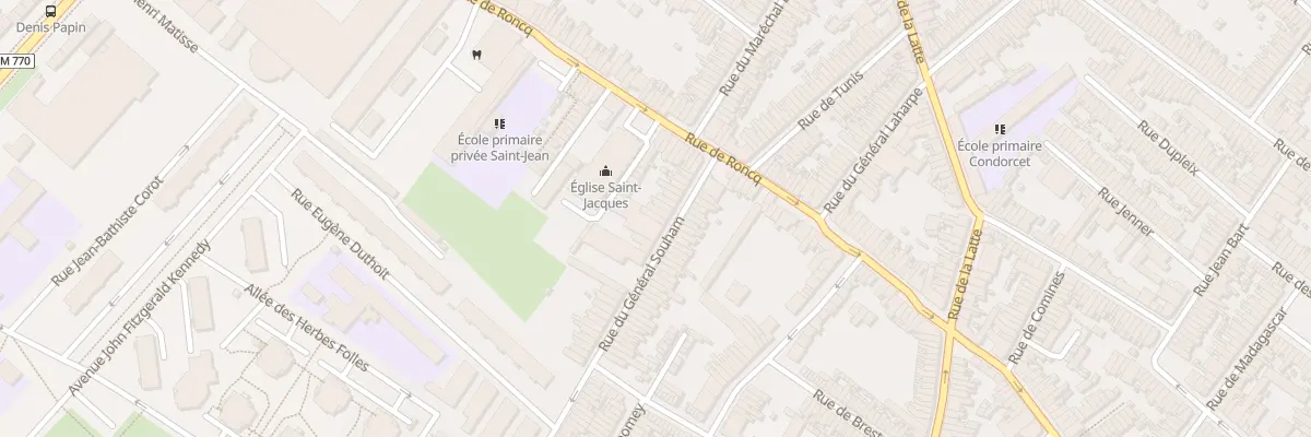 Plan du 181 Rue du Général Souham à Tourcoing