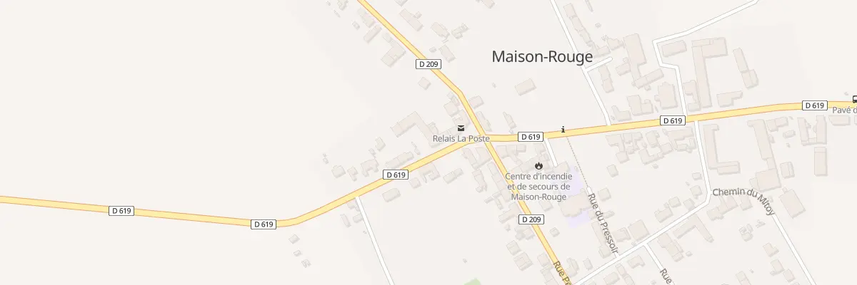 Plan du 10 Rue de la Croix Blanche à Maison-Rouge