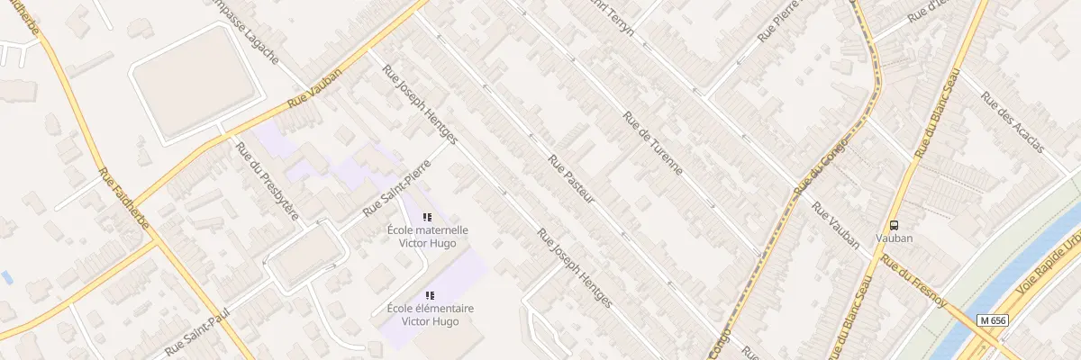 Plan du 84 Rue Pasteur à Mouvaux