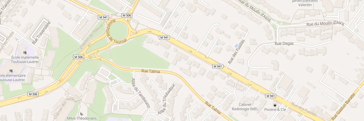 Plan du 64 Rue des Fusillés à Villeneuve-d’Ascq