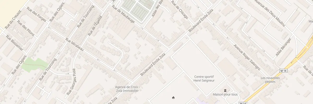 Plan du 155 Bd Émile Zola à Croix