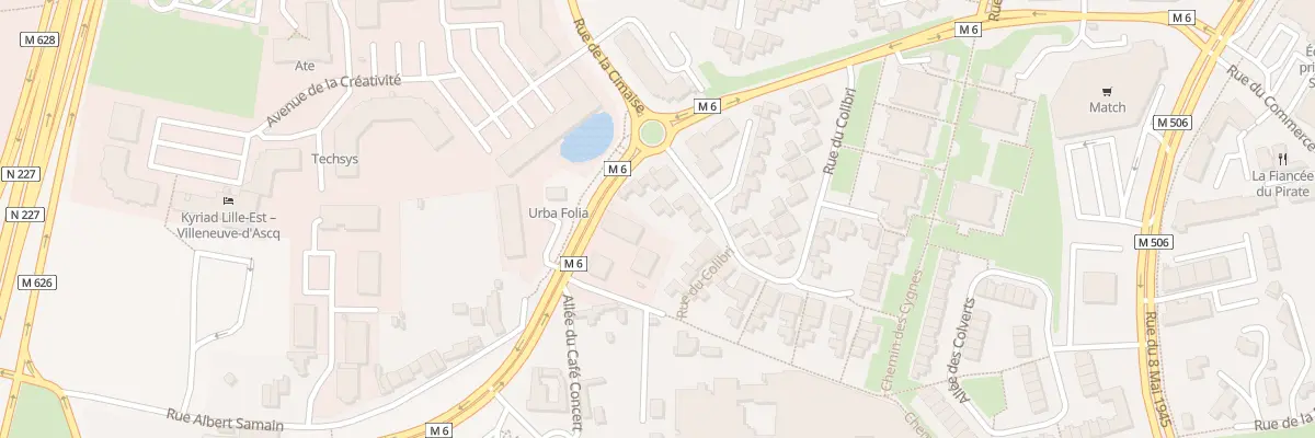 Plan du 2 Rue du Colibri à Villeneuve-d’Ascq