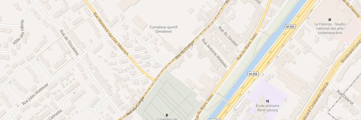 Plan du 259 Rue du Congo à Tourcoing