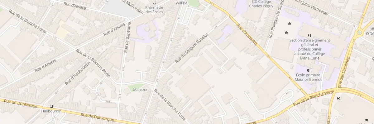 Plan du 57 Rue du Sergent Bobillot à Tourcoing