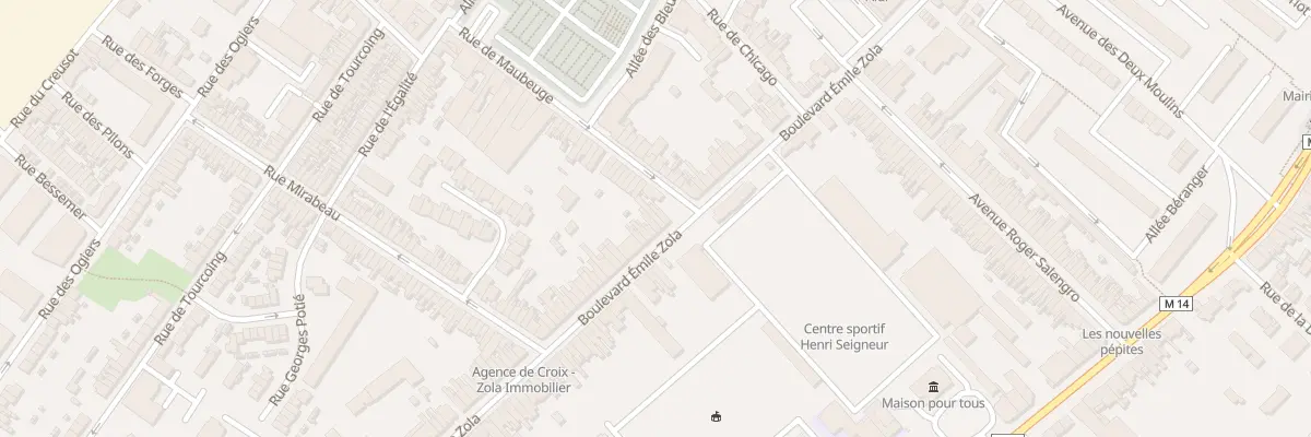 Plan du 159 Bd Émile Zola à Croix