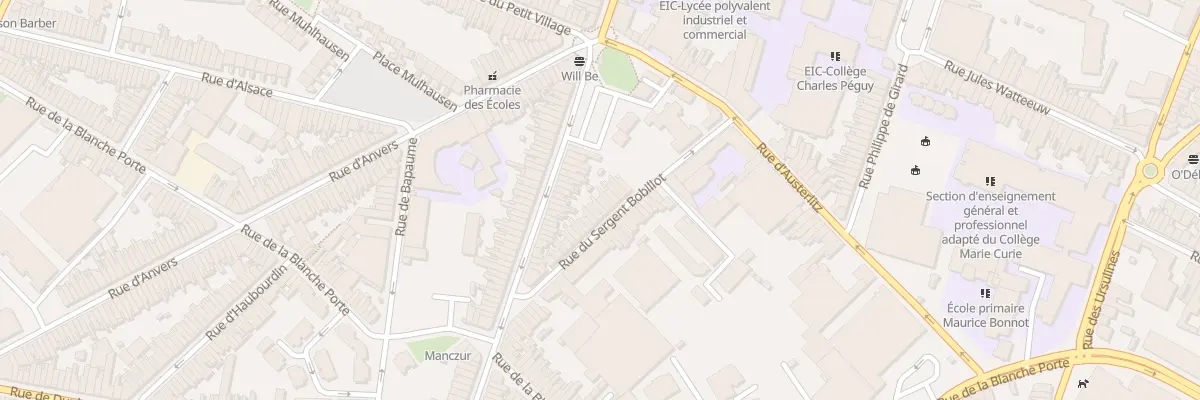 Plan du 42 Rue du Sergent Bobillot à Tourcoing