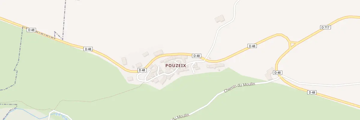 Plan du 5073 Pouzeix à Mareugheol