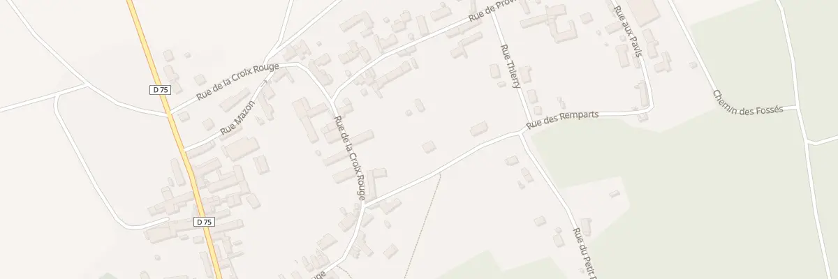 Plan du 5 Rue des Remparts à Mons-en-Montois