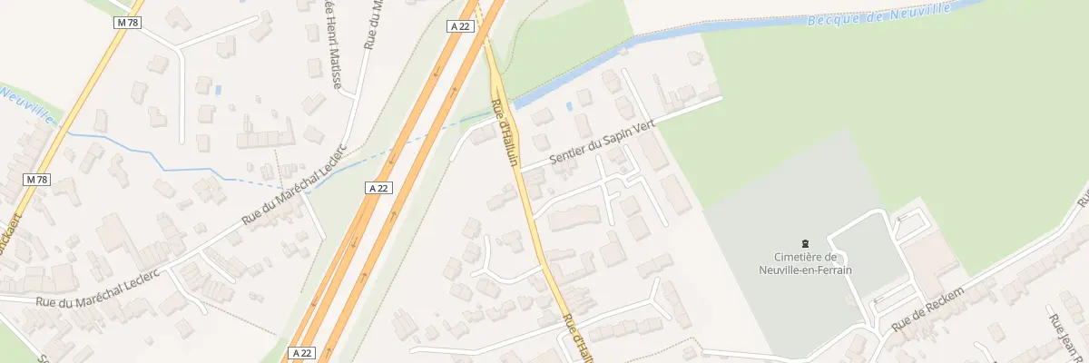 Plan du 50 Rue d’Halluin à Neuville-en-Ferrain