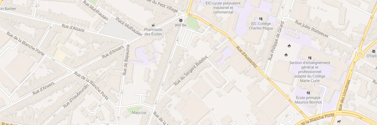 Plan du 40 Rue du Sergent Bobillot à Tourcoing