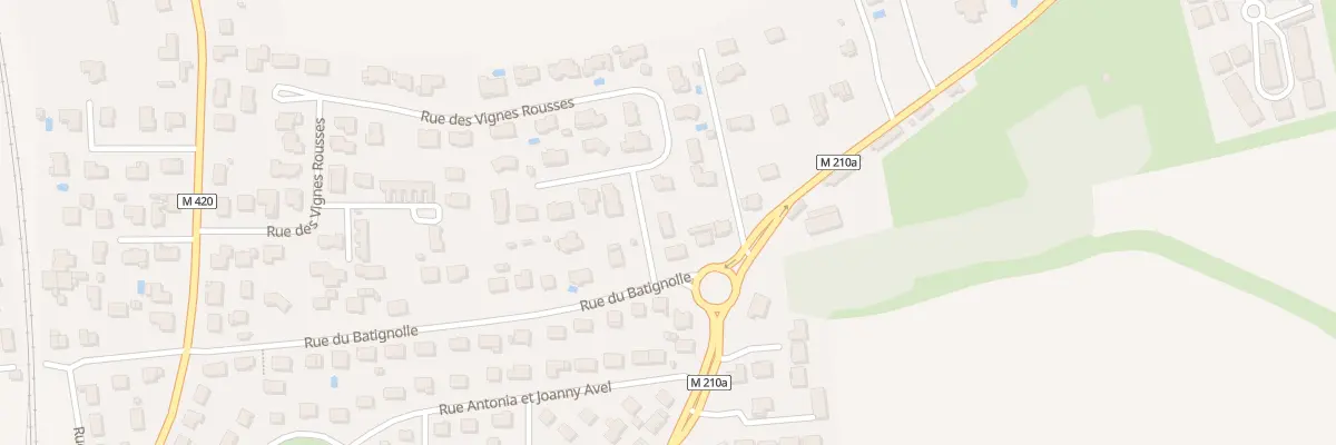 Plan du 2 Rue des Vignes rousses à Gerzat