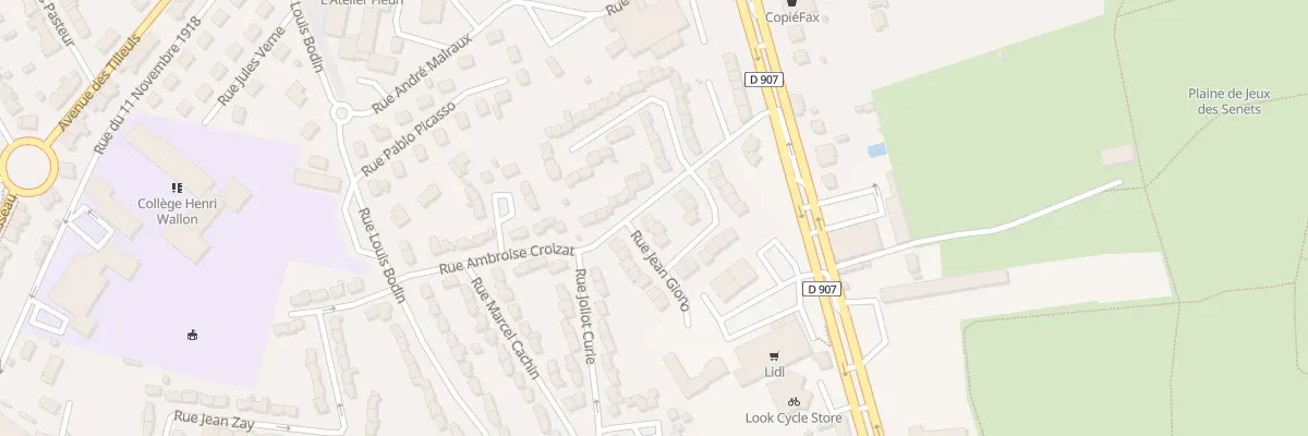 Plan du 1 Rue Jean Giono à Varennes-Vauzelles