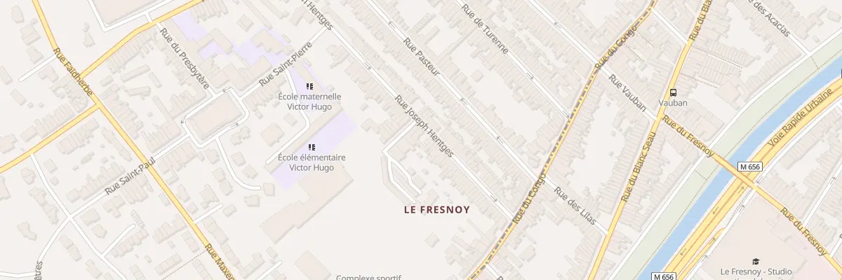 Plan du 94 Rue Joseph Hentgès à Mouvaux