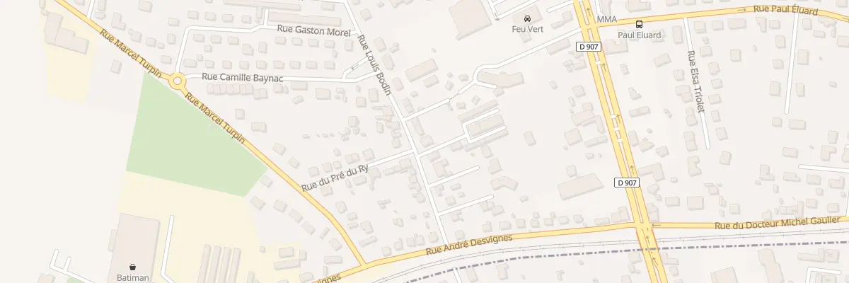 Plan du 12 Rue Louis Bodin à Varennes-Vauzelles
