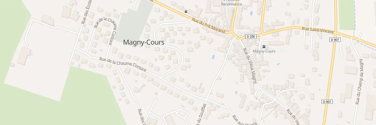 Plan du 20 Rue des Chalets du Soleil à Magny-Cours