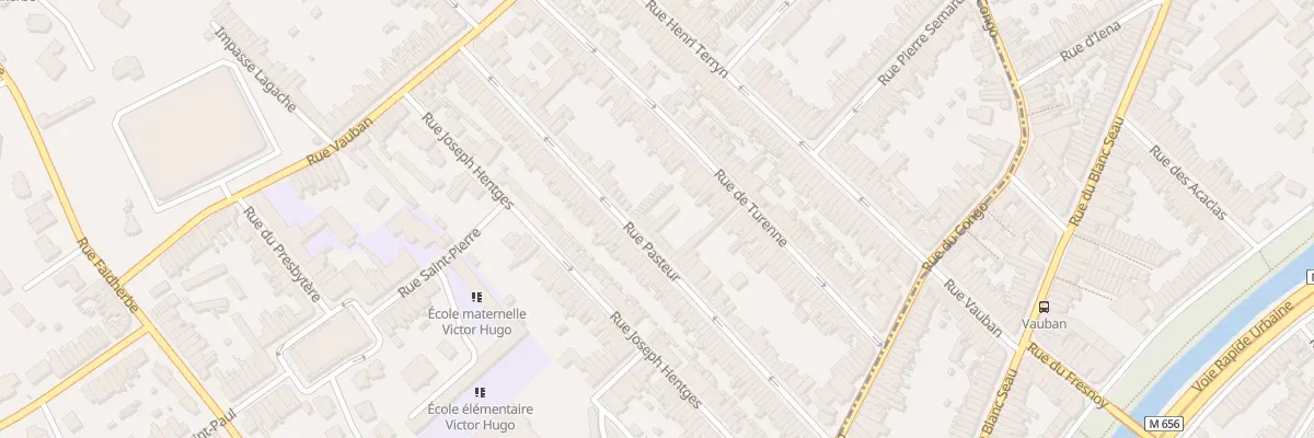 Plan du 85 Rue Pasteur à Mouvaux