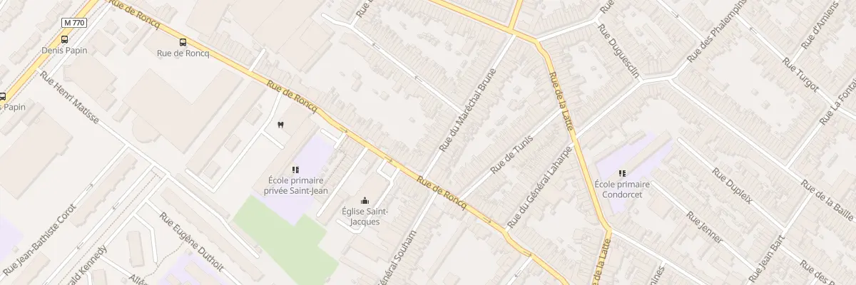 Plan du 54 Rue du Maréchal Brune à Tourcoing