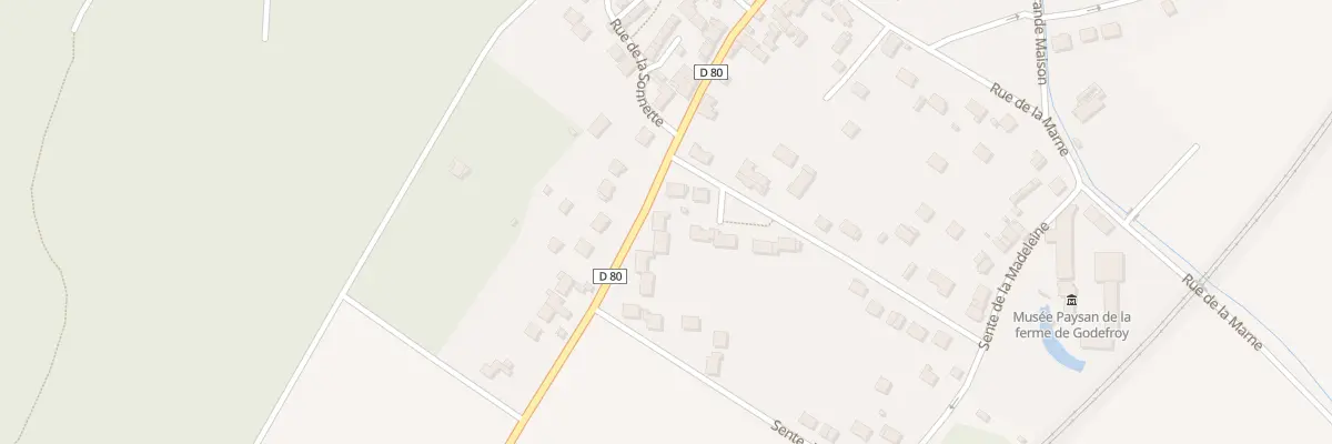 Plan du 80 Rue de Tanqueux à Chamigny