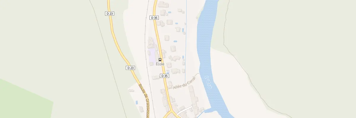 Plan du 23B Av du Chateau à La Tour-sur-Orb