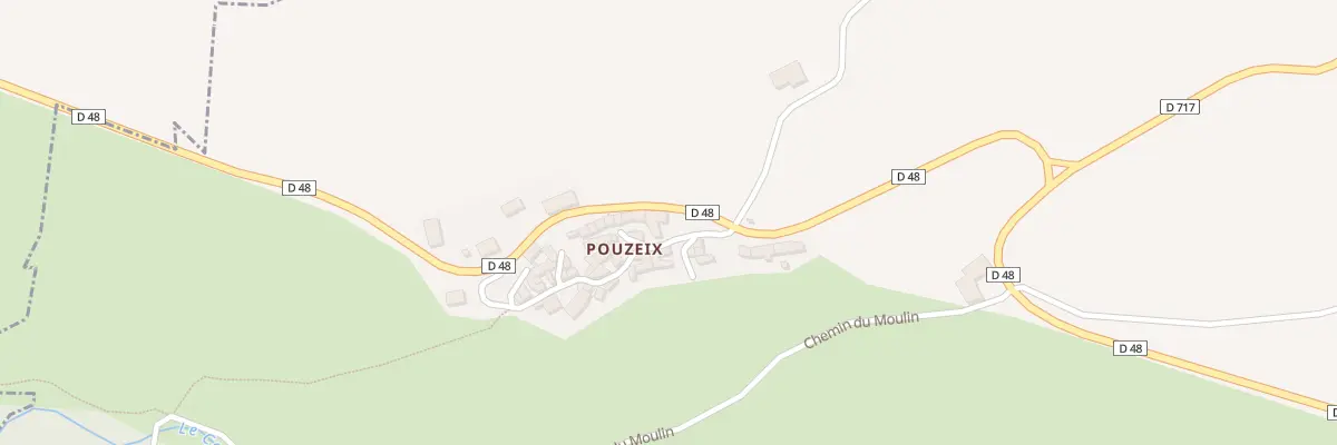 Plan du 9006 Rue de la Fontaine (Pouzeix) à Mareugheol