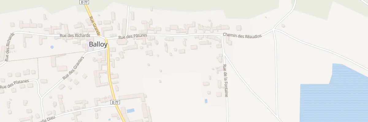 Plan du 9 Rue des Pâtures à Balloy
