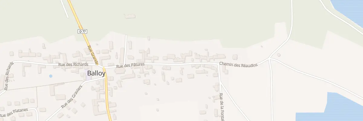 Plan du 14 Rue des Pâtures à Balloy